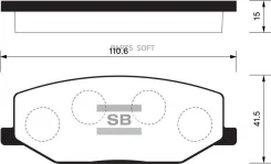 ������� ���������, �������� Sangsin Brake SP1540 SP1540 ����