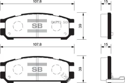 ������� ��������� �������� Subaru Legacy 1.8-2.5i 90/Impreza 1.6-2.0 92-00 SP1537 Sangsin Brake SP1537 SP1537 ����