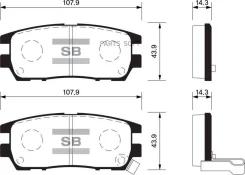 ������� ��������� Mitsubishi Pajero I/Pajero II 3.0/3.5/2.5TD/L400 9403 ������ SP1538 Sangsin Brake SP1538 SP1538 ����