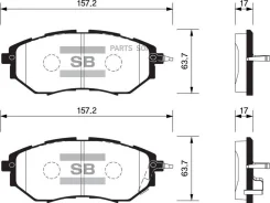 ������� ��������� �������� Subaru Legacy IV 3.0i/Outback 3.0i 03 SP1534 Sangsin Brake SP1534 SP1534 ����
