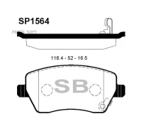 ������� ��������� ��������, �������� Sangsin Brake SP1564 SP1564 ����