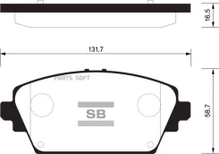 ������� ��������� ��������, �������� Sangsin Brake SP1582 SP1582 ����