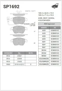 ������� ��������� ��������, �������� Sangsin Brake SP1692 SP1692 ����