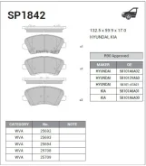 ������� ��������� ��������, �������� Sangsin Brake SP1842 SP1842 ����