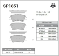 ������� ��������� ��������, ������ Sangsin Brake SP1851 SP1851 ����