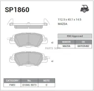 ������� ��������� �������� Mazda CX-5 15-16 SP1860 Sangsin Brake SP1860 SP1860 ����