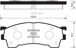������� ��������� �������� Mazda 626 1.8-2.5/2.0D/Xedos6 1.6 16V/2.0 92 SP2018 Sangsin Brake SP2018 SP2018 ����