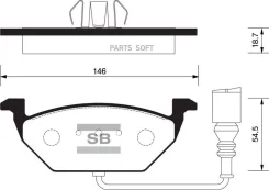 ������� ��������� ��������, �������� Sangsin Brake SP2025 SP2025 ����
