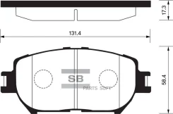 ������� ��������� �������� Toyota ACV3# GRX12# GRS182/195 UZC18# ZNE1# ANM1# Sangsin Brake SP2037 SP2037 ����