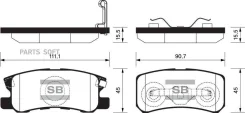 ������� ��������� ��������, ������ Sangsin Brake SP2076 SP2076 ����