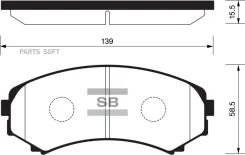 ������� ��������� ��������, �������� Sangsin Brake SP2075 SP2075 ����