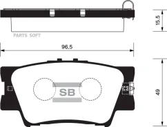 ������� ��������� ��������, ������ Sangsin Brake SP2081 SP2081 ����