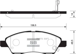 ������� ��������� �������� Nissan Tiida 1.6/1.8/1.5DCi 09.07 SP2084 Sangsin Brake SP2084 SP2084 ����