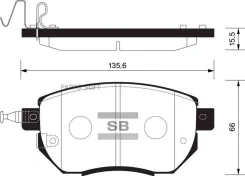 ������� ��������� ��������, �������� Sangsin Brake SP2107 SP2107 ����