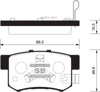 ������� ��������� ��������, ������ Sangsin Brake SP2116 SP2116 ����
