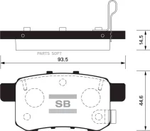 ������� ��������� Honda Accord 2.0-2.4 ���� 08- ������ SP2103 Sangsin Brake SP2103 SP2103 ����