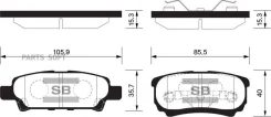 ������� ��������� ��������, ������ Sangsin Brake SP2111 SP2111 ����