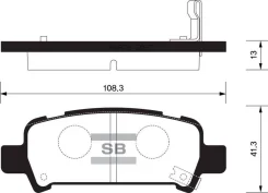 ������� ��������� �������� Subaru Forester 2.0 97-02/Impreza 00/Legacy 98 SP2120 Sangsin Brake SP2120 SP2120 ����