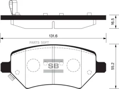 ������� ��������� Chery A5/G5 �������� SP2134 Sangsin Brake SP2134 SP2134 ����