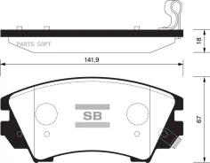 ������� ��������� ��������, �������� Sangsin Brake SP2175 SP2175 ����
