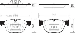 ������� ���������, �������� Sangsin Brake SP2172 SP2172 ����
