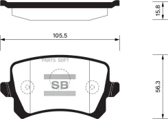 ������� ��������� Volkswagen Touran 03/Caddy/G5/G6 ������ SP2263 Sangsin Brake SP2263 SP2263 ����