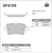 ������� ��������� ������ Audi Q7 II 4M# 2.0L 3.0L TFSI/TDI 15/03- Sangsin Brake SP4109 SP4109 ����