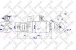 ������� 24V 4KW 9 ������ 45 ��. ������ Volvo F/FL/FM 6/7 96 Stellox 8802027SX 8802027SX ����