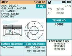 ������� MMC 4B11 Teikin 43692050 43692050 ����
