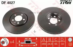 ���� ��������� �������� Skoda Fabia I-II, Octavia (1U), VW POLO Sedan (288��) DF4027 TRW DF4027 DF4027 ����