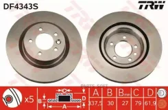 ���� ��������� �������� LAND Rover Discovery III, Range Rover Sport 4.4 4x4 DF4343S TRW DF4343S DF4343S ����