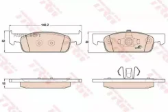 ������� ��������� �������� Renault Logan II L8# 14/03- Sandero II 5S 14/09- TRW GDB2016 GDB2016 ����
