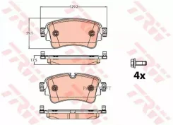 ������� ��������� ������ VW Touareg CR# 3.0L 4.0L TDI 17/11- Audi Q7 II 4M# 2.0L 3.0L TFSI/TDI 15/03- A4 B9 1.4L 2.0L 3.0L TFSI/TDI 15/05- TRW GDB2132...