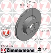 ���� ��������� �������� BMW X3 F25 10/09-17/08 X4 F26 14/04-18/03 Zimmermann 150349420 150349420 ����