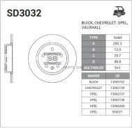 ���� ���������, ������ Sangsin Brake SD3032 SD3032 ����