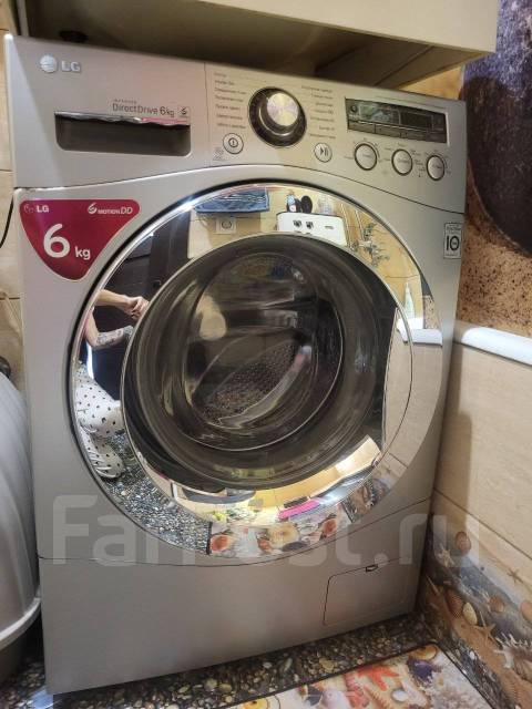 Стиральная машинка, LG, вертикальная загрузка, встраиваемая, 6,0 кг, б ...