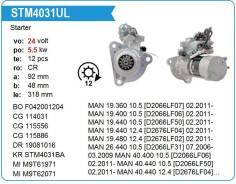 ������� MAN, Sitrak HOWO C7H 5,5kw 24V 12T Krauf STM4031UL ����