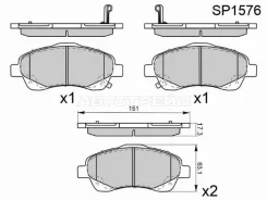������� ��������� HI-Q/Sangsin Brake SP1576, �������� SP1576 ����