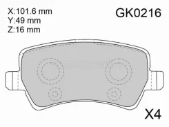 ������� ��������� GK0216, ������ GK0216 ����