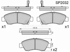 ������� ��������� HI-Q/Sangsin Brake SP2032, �������� SP2032 ����