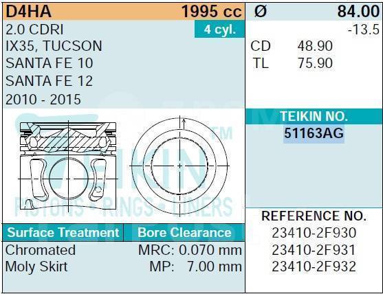   4/ Teikin 51163AGstd 51163AGstd 