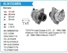 ��������� Toyota 1HD,1HZ 12V 80A MH Motorherz ALN1534WA ����