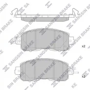 ������� �������� �������� Sangsin Brake SP1765 SP1765 ����