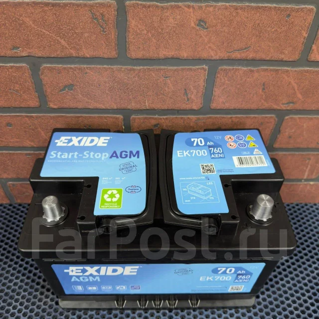 Exide. 70��.�., 760��., �������� ����