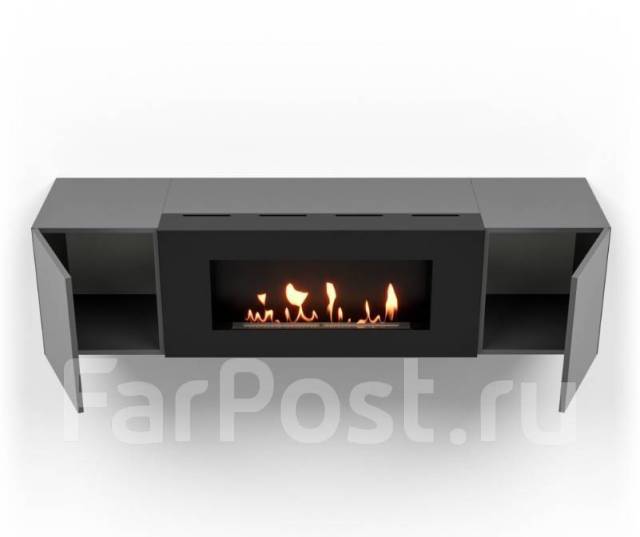 Тумба с биокамином Firelight BFP-P1600 графит, новый, в наличии. Цена ...