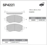 ������� ��������� Sangsin Brake SP4221 SP4221 ����