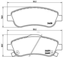 ������� ����. ���. /���. Honda CR-V III 2.0/2.2CTDi 01/07- Brembo P28045 P28045 ����