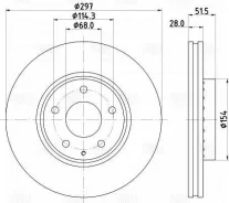 ���� ����. ��� �/� Mazda CX-5 (11-)/(17-)/6 (12-) �����. d=297 (�����. ) | ����� | Trialli DF084512 DF084512 ����