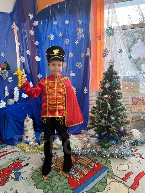 Костюм детский новогодний Гусар, 134, для мальчиков, б/у, в наличии ...