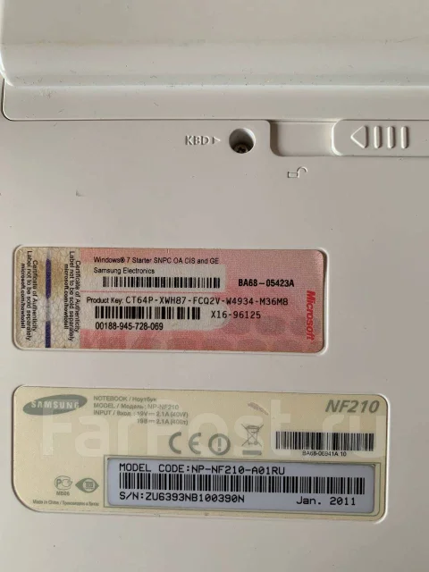 Samsung NF210. 10.1", 1,7����, ��� 2048 ��, ���� 256���, WiFi: 1, Bluetooth: 1 ����